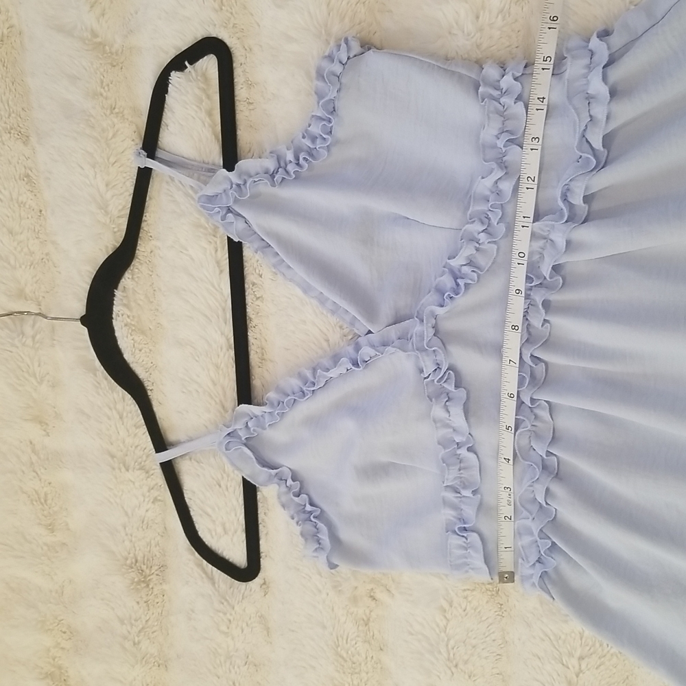 Iris Ruffle Trim Adjustable Spaghetti Straps Mini… - image 8